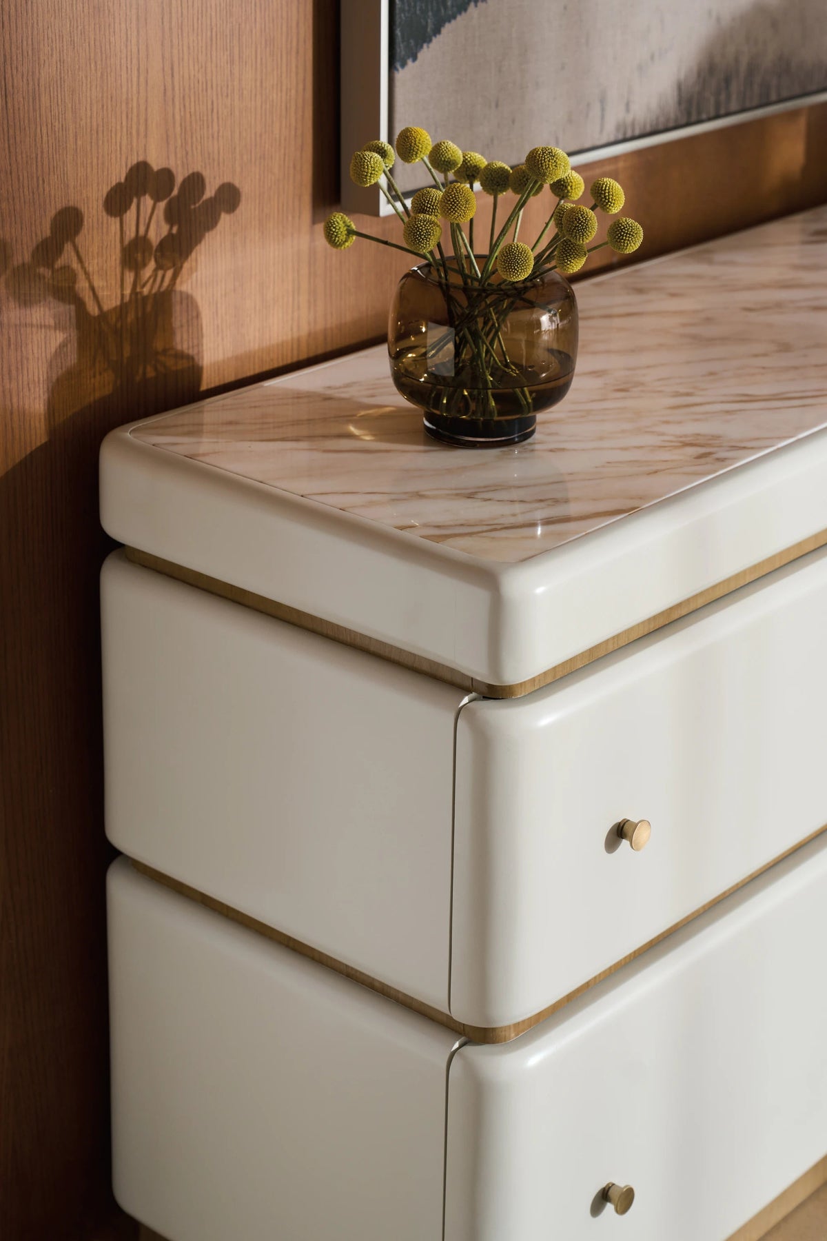 Milos Dresser Almond Milk 65" by Caracole - view 3
