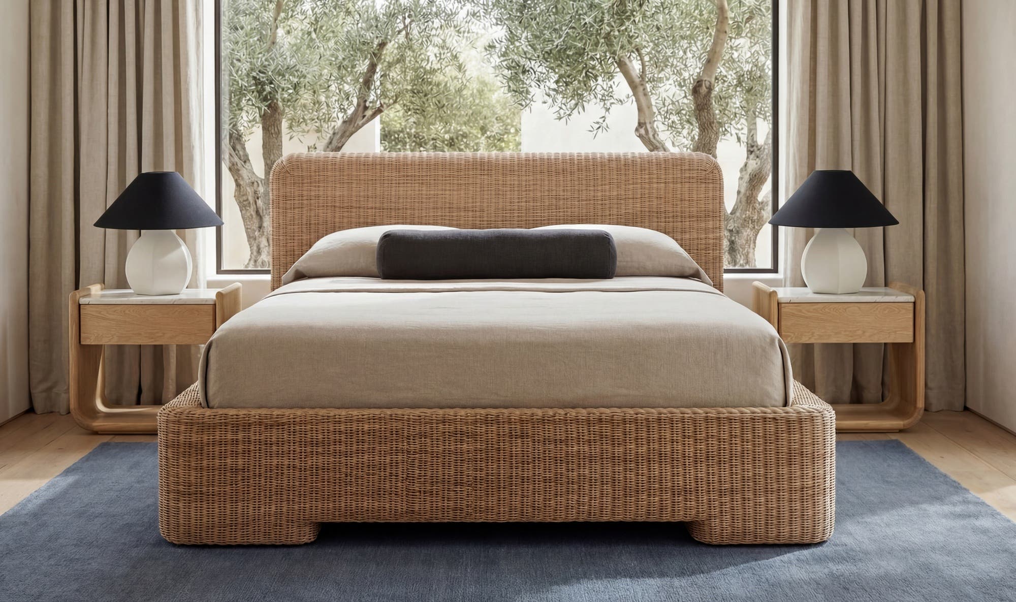 Claudia Bed Queen Natural by Moe's Home Collection - view 7