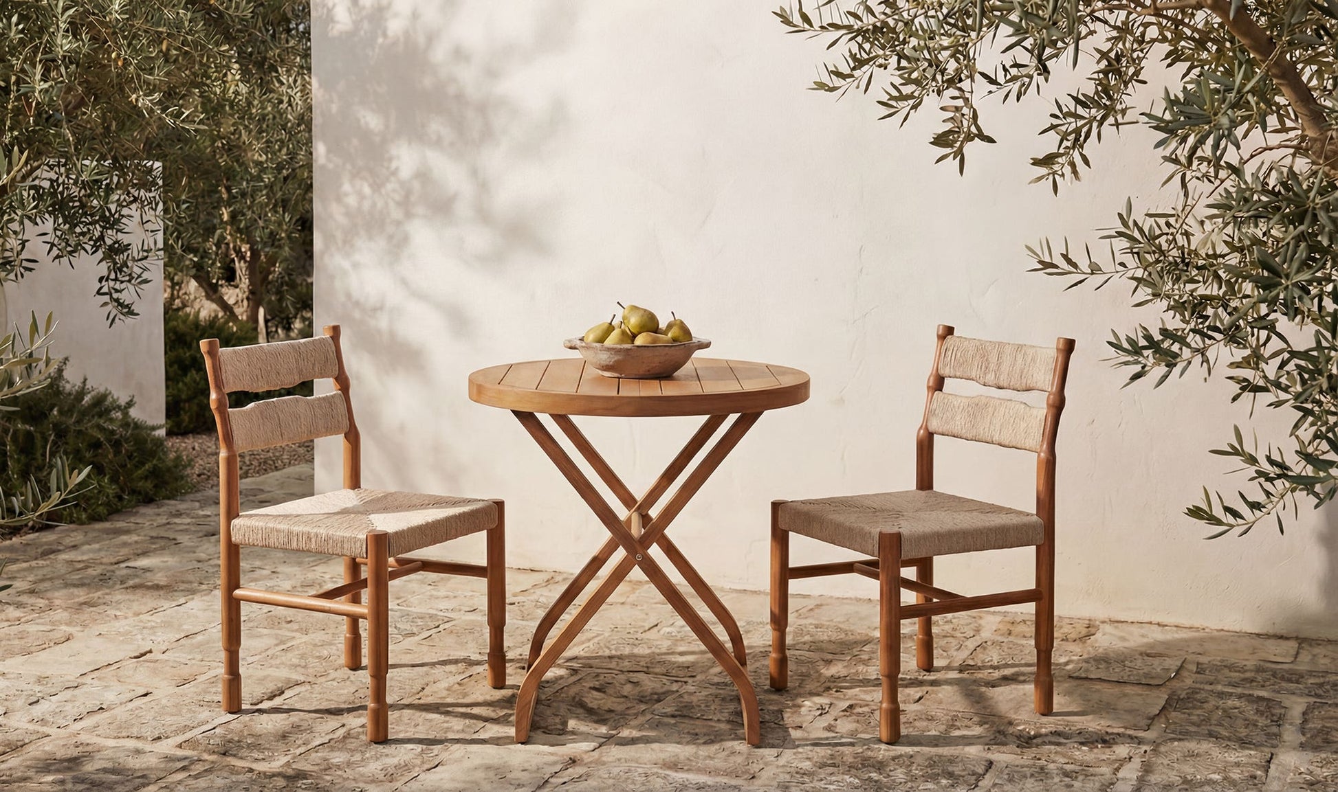 Perry Outdoor Bistro Table Natural by Moe's Home Collection - view 5