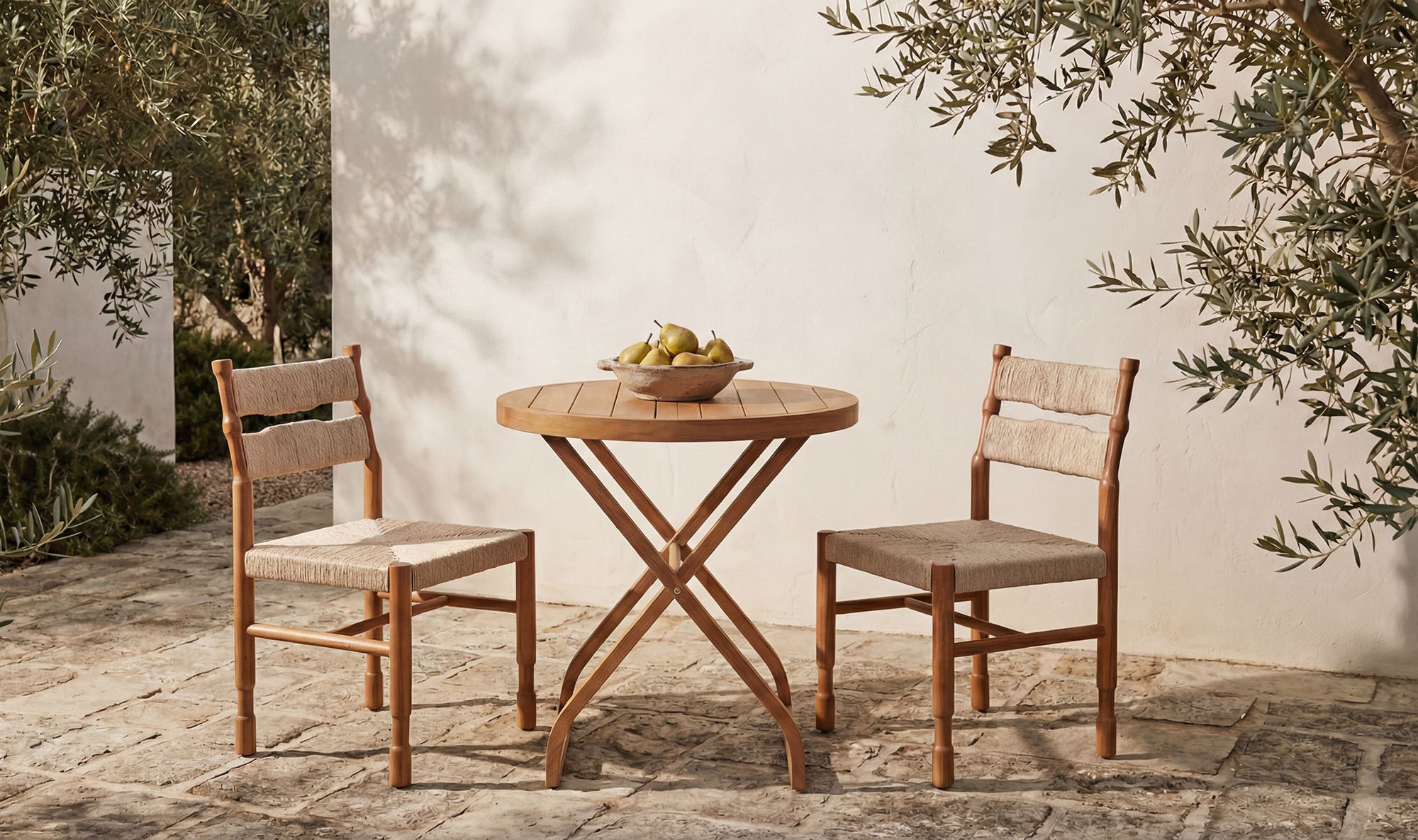 Perry Outdoor Bistro Table Natural by Moe's Home Collection - view 5
