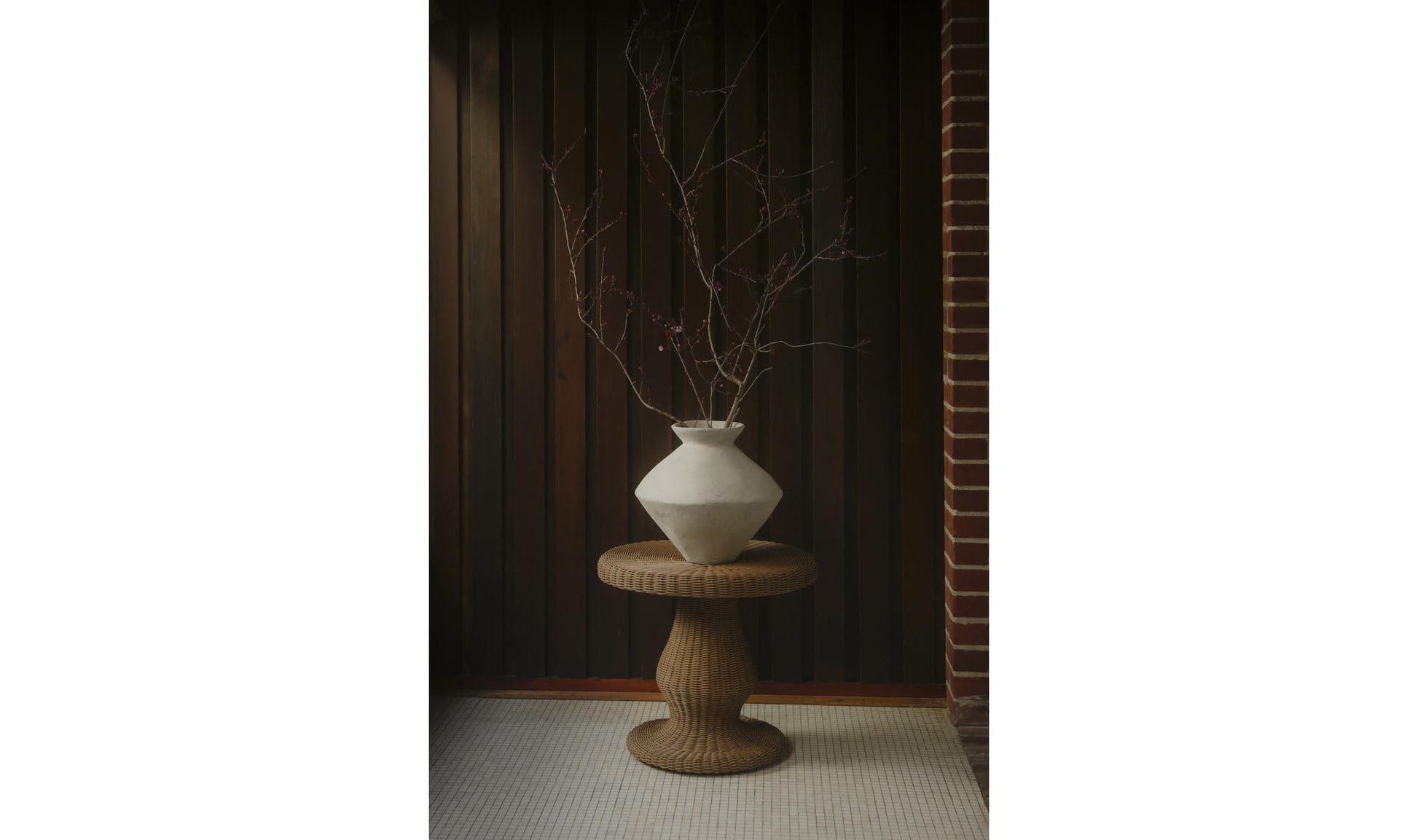 Emmeline Outdoor Side Table Natural by Moe's Home Collection - view 9