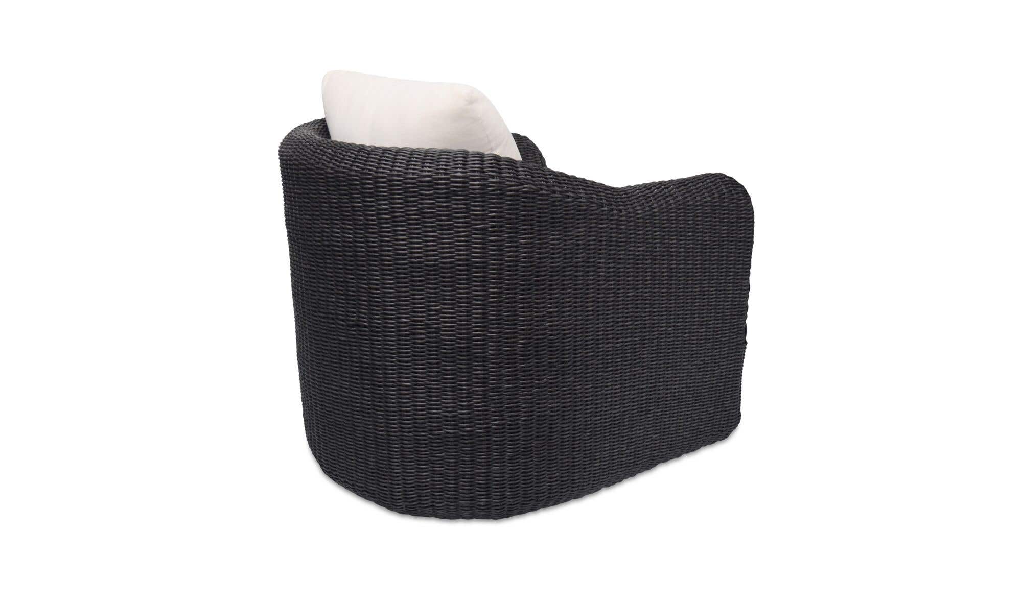 Bodhi Outdoor Swivel Accent Chair  Charcoal by Moe's Home Collection - view 7