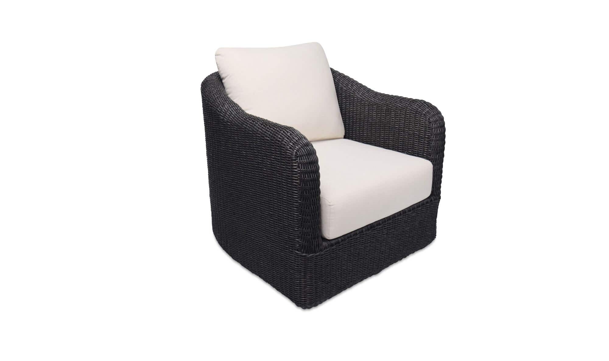 Bodhi Outdoor Swivel Accent Chair  Charcoal by Moe's Home Collection - view 9