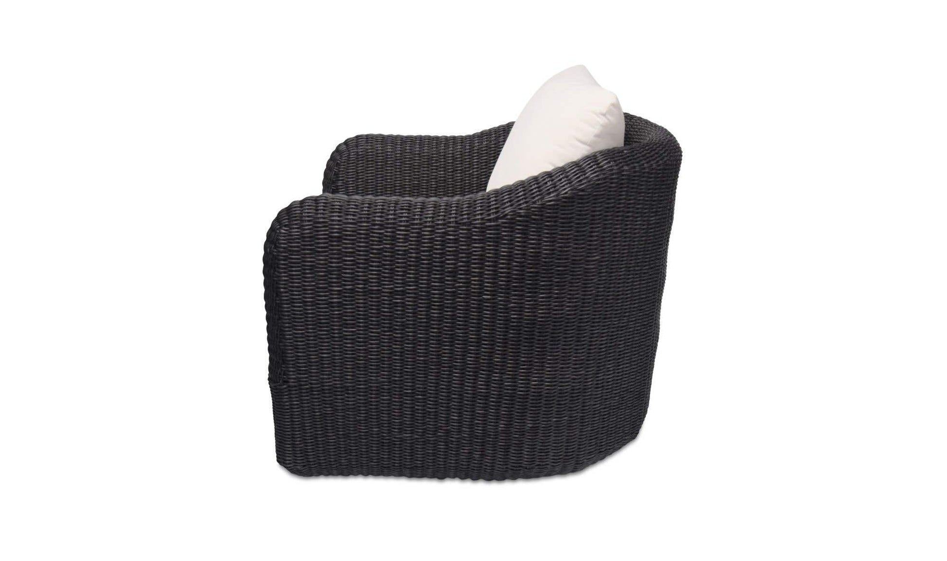 Bodhi Outdoor Swivel Accent Chair  Charcoal by Moe's Home Collection - view 6