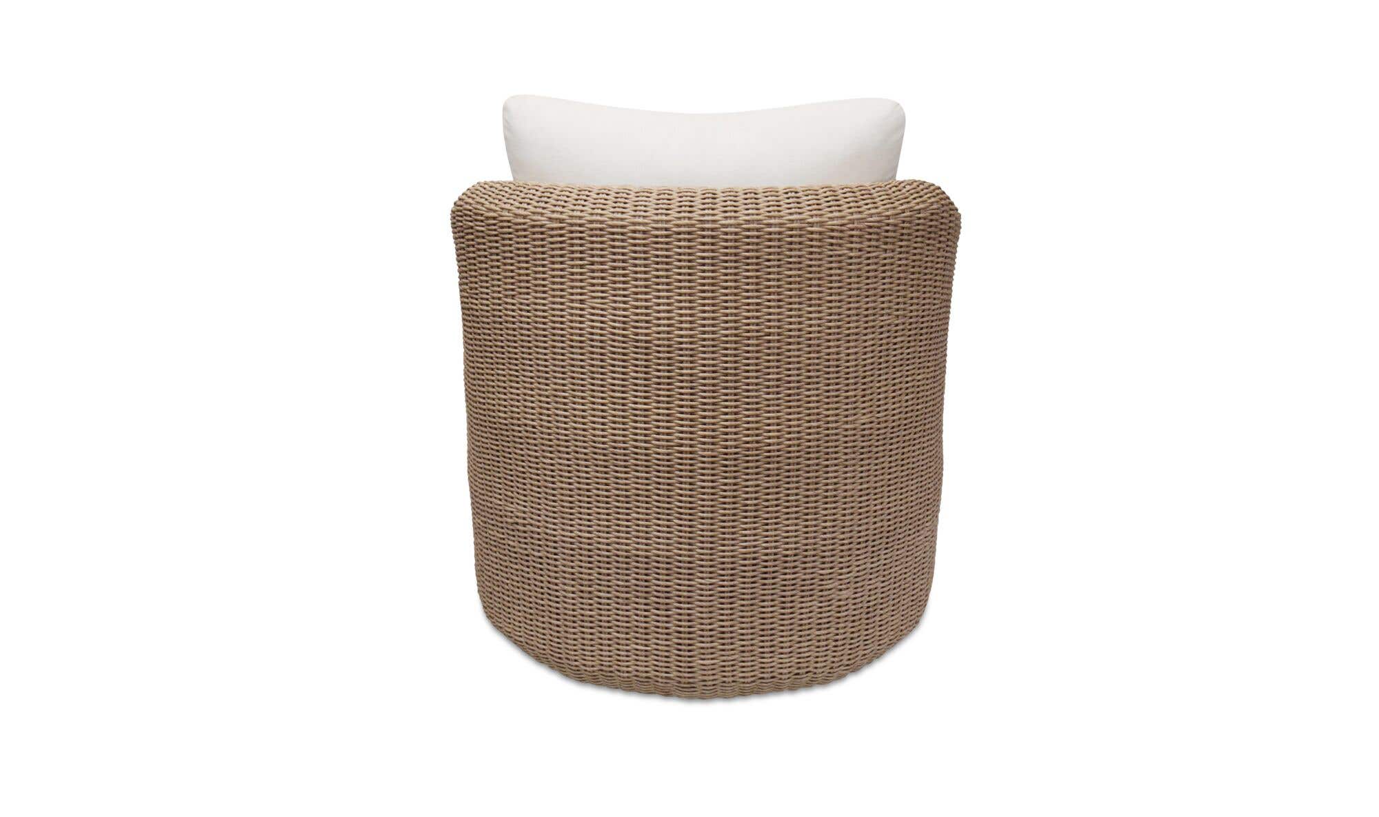 Bodhi Outdoor Swivel Accent Chair Natural by Moe's Home Collection - view 8
