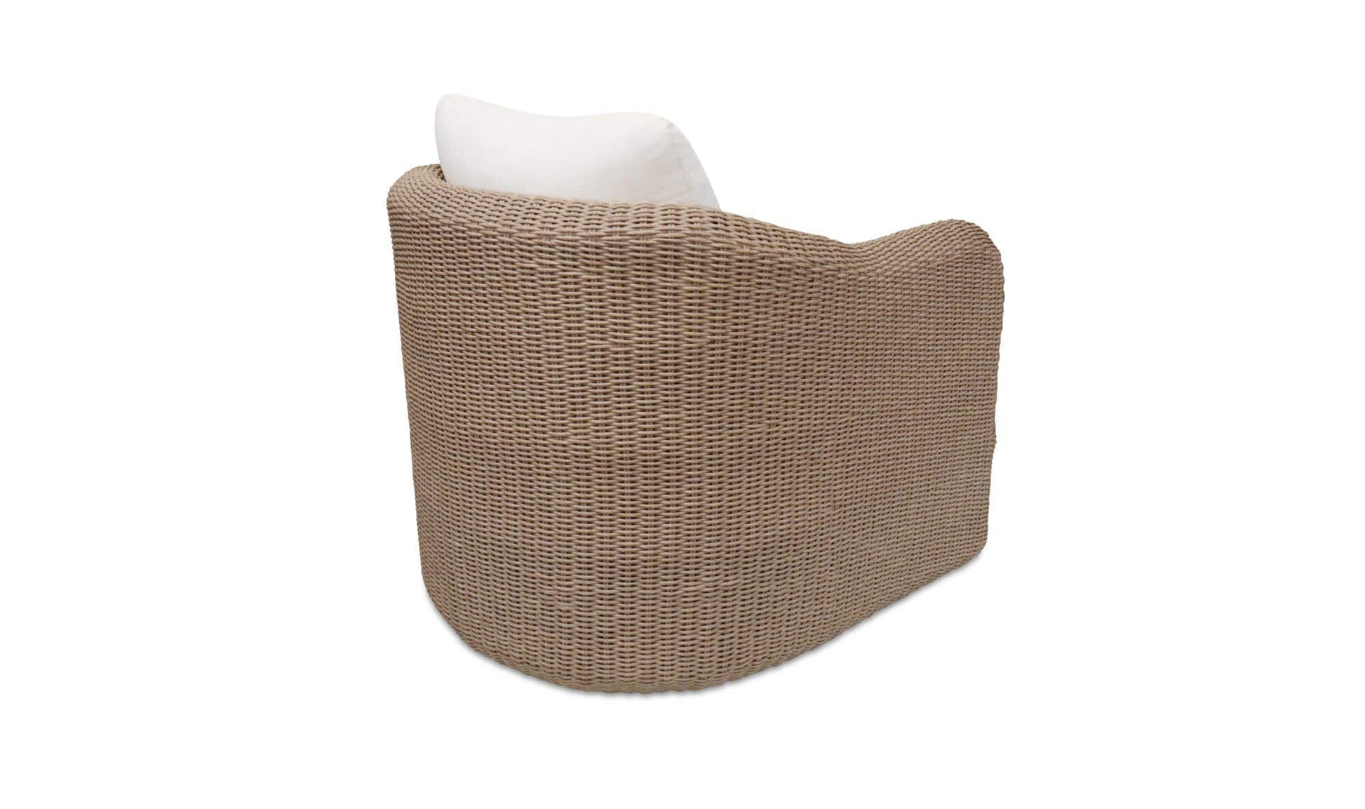 Bodhi Outdoor Swivel Accent Chair Natural by Moe's Home Collection - view 7