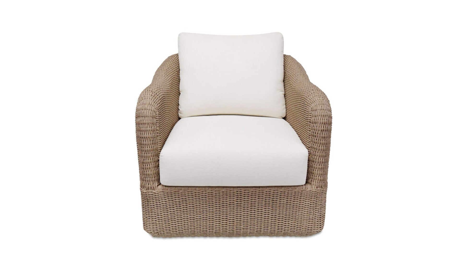 Bodhi Outdoor Swivel Accent Chair Natural by Moe's Home Collection - view 4