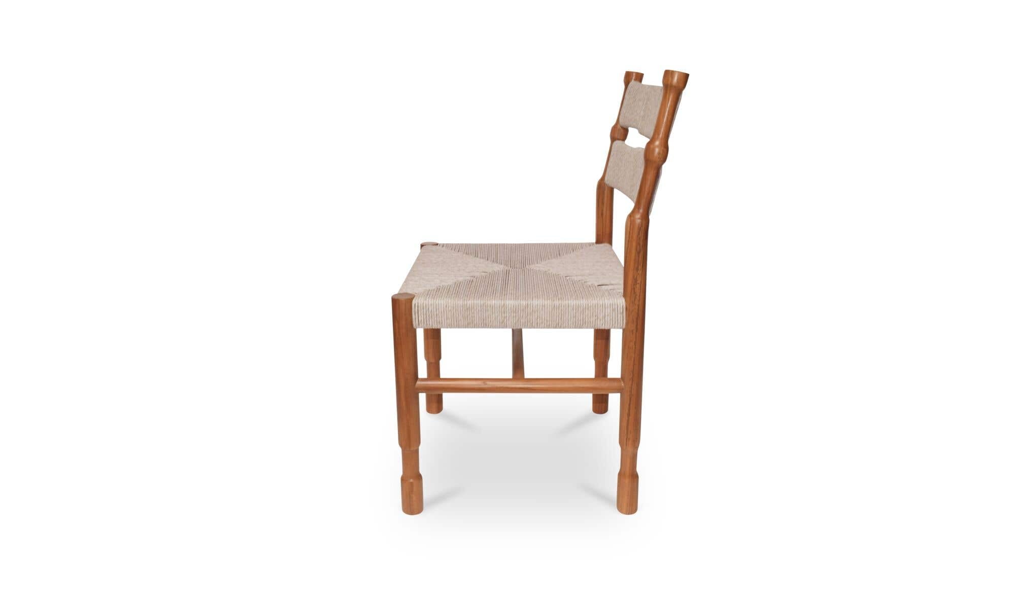 Raf Outdoor Dining Chair Natural - Set Of Two by Moe's Home Collection - view 5