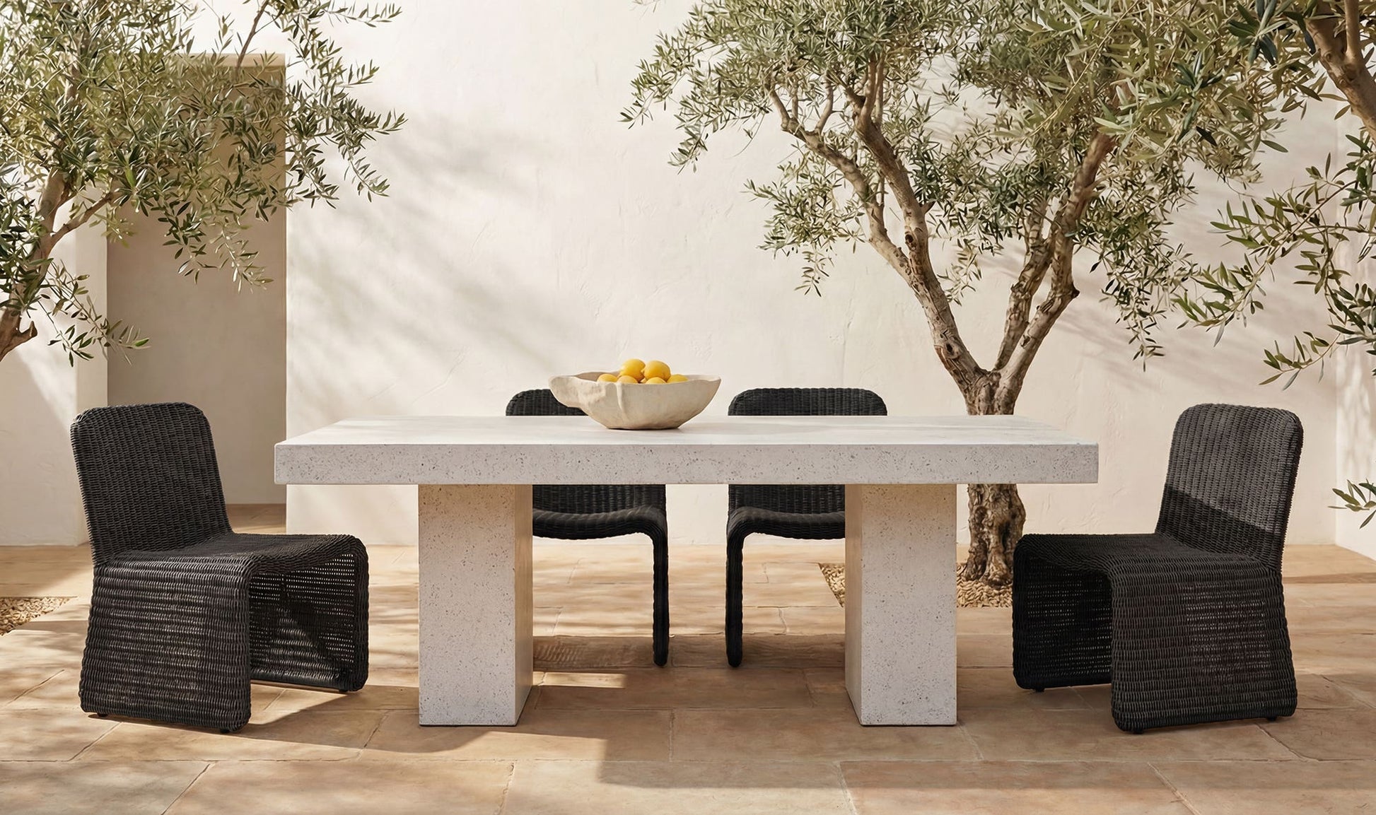 Ella Outdoor Dining Chair Charcoal-Set of Two by Moe's Home Collection - view 5