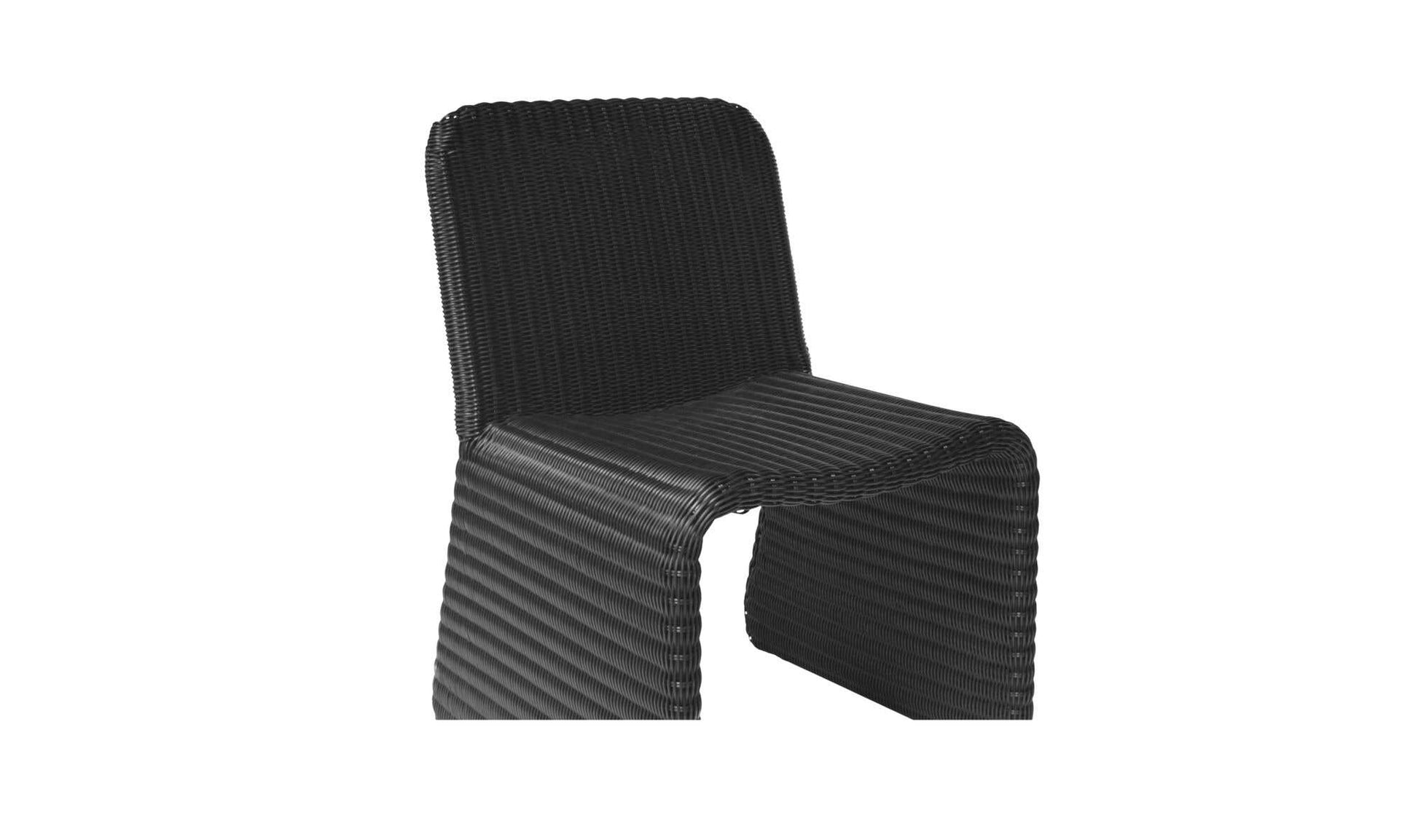 Ella Outdoor Dining Chair Charcoal-Set of Two by Moe's Home Collection - view 9