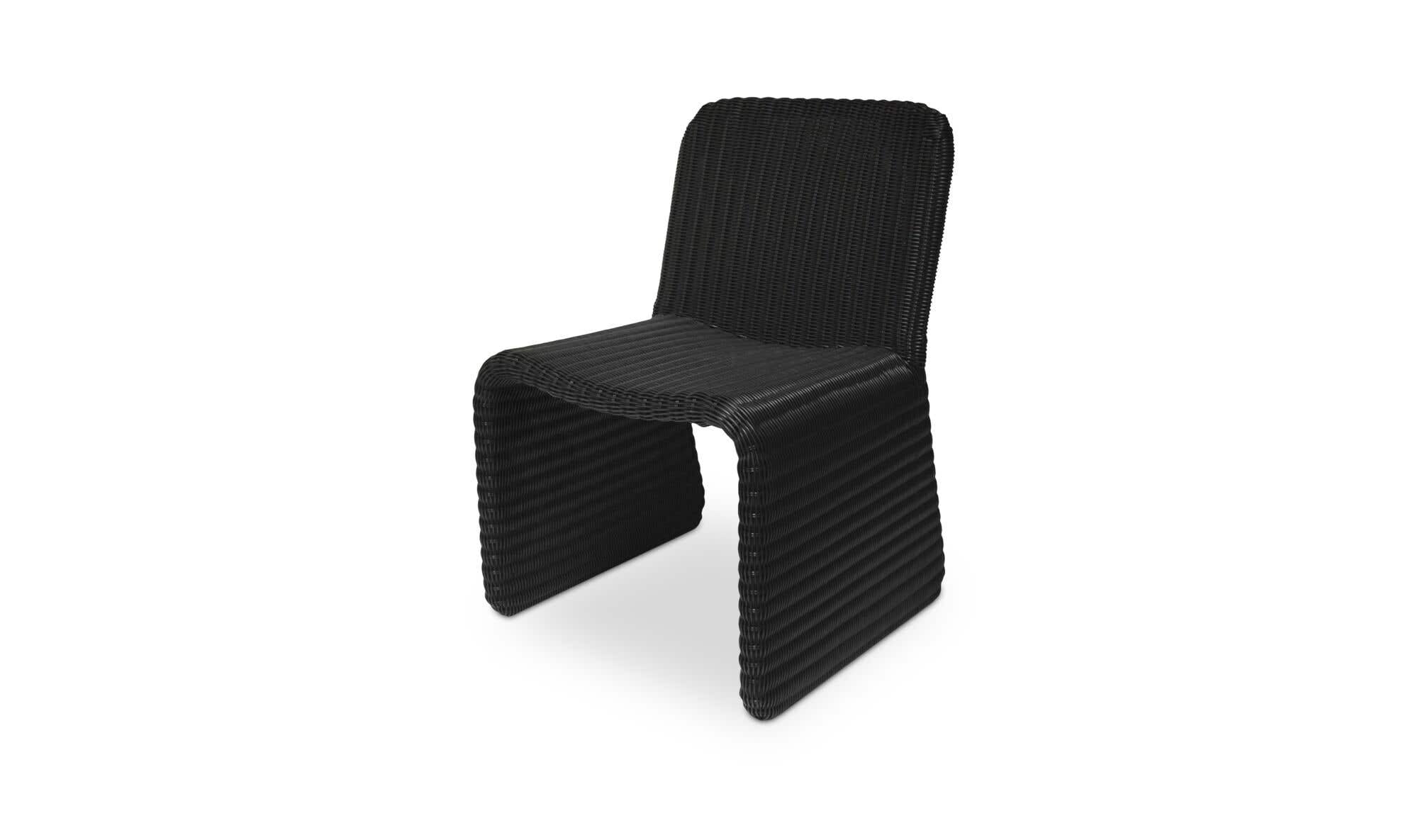 Ella Outdoor Dining Chair Charcoal-Set of Two by Moe's Home Collection - view 6