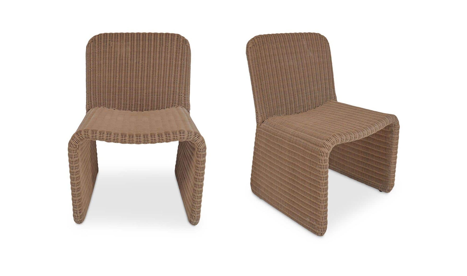 Ella Outdoor Dining Chair Natural-Set of Two by Moe's Home Collection - view 5