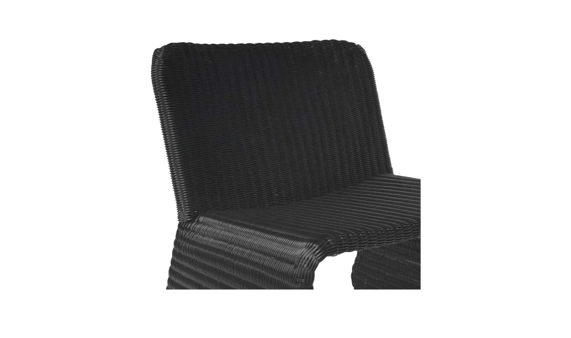 Ella Outdoor Accent Chair Charcoal by Moe's Home Collection - view 7