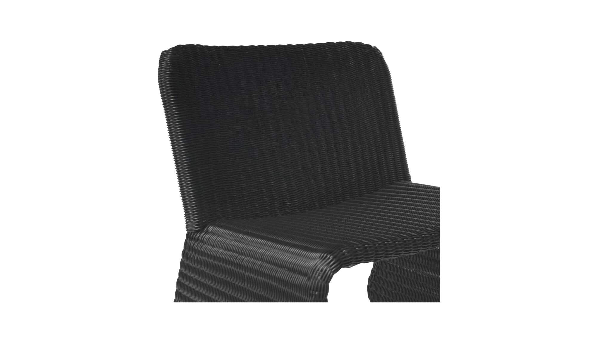 Ella Outdoor Accent Chair Charcoal by Moe's Home Collection - view 7
