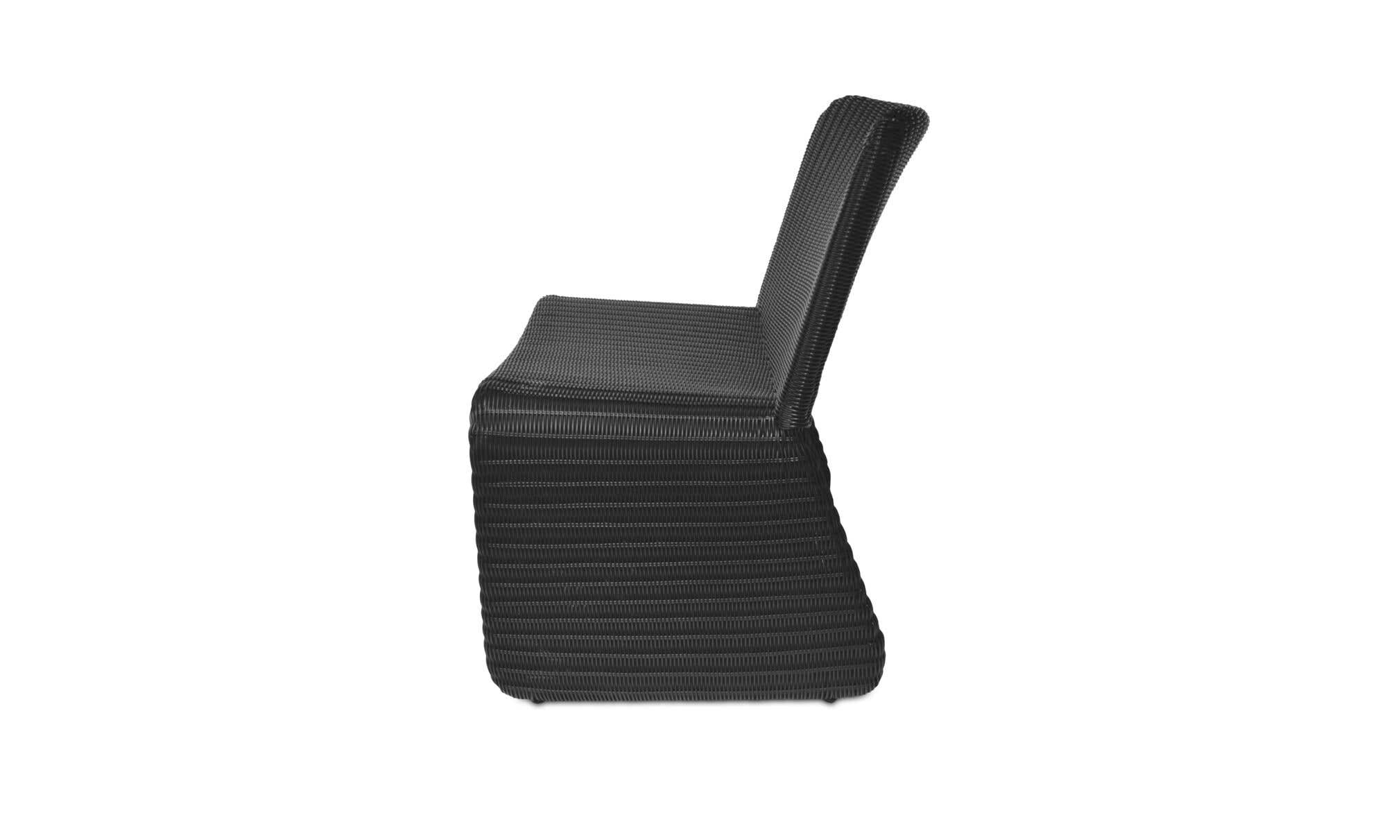 Ella Outdoor Accent Chair Charcoal by Moe's Home Collection - view 5