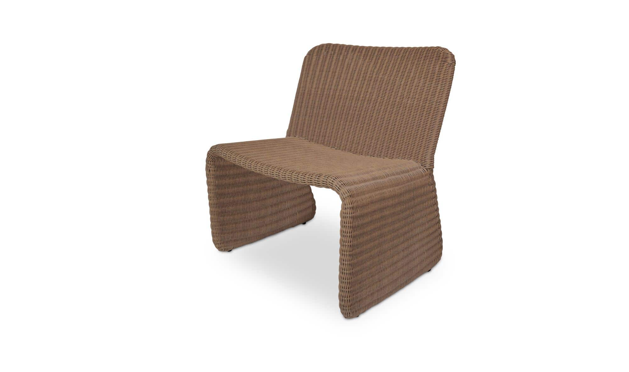 Ella Outdoor Accent Chair Natural by Moe's Home Collection - view 4