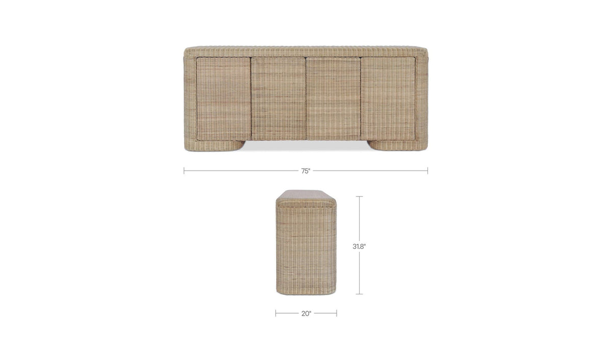 Claudia Sideboard Natural by Moe's Home Collection - view 13