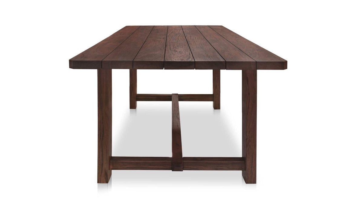 Marcus Outdoor Dining Table Brown by Moe's Home Collection - view 5