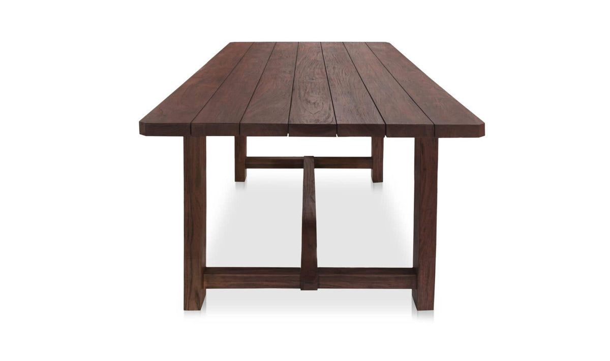 Marcus Outdoor Dining Table Brown by Moe's Home Collection - view 4