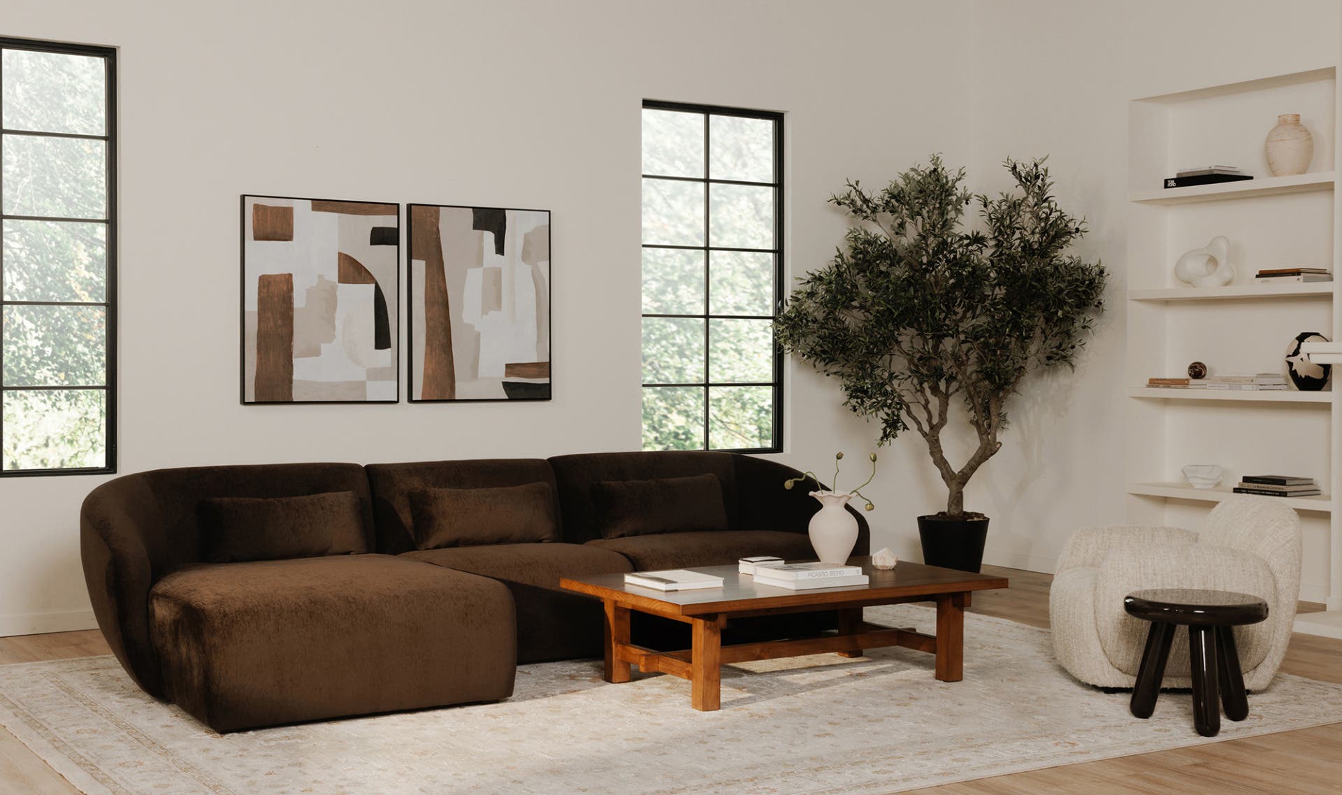 Joy Accent Table Dark Brown Lacquer by Moe's Home Collection - view 6
