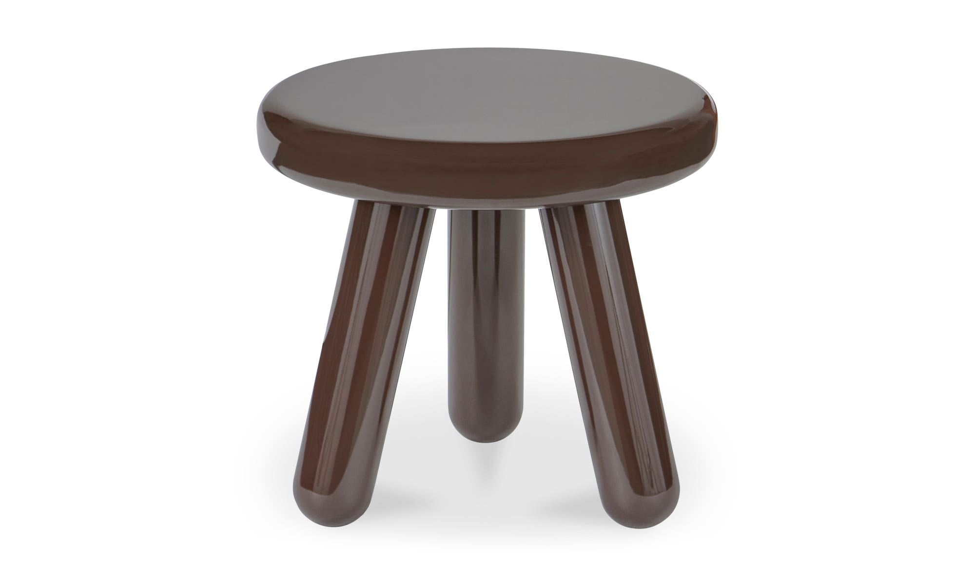 Joy Accent Table Dark Brown Lacquer by Moe's Home Collection - view 5
