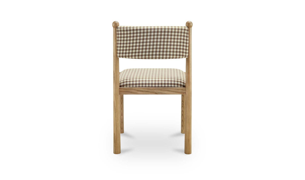 Villetta Dining Chair Brown Gingham - Set of Two by Moe's Home Collection - view 9