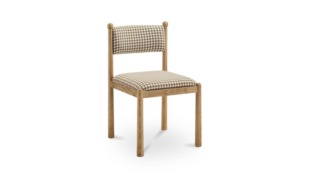 Villetta Dining Chair Brown Gingham - Set of Two by Moe's Home Collection - view 7