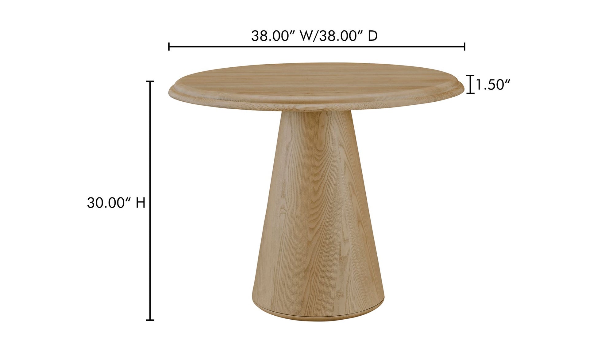Tutto Cafe Table Natural by Moe's Home Collection - view 13