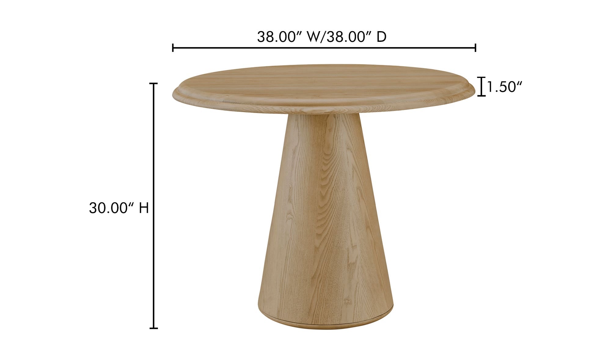 Tutto Cafe Table Natural by Moe's Home Collection - view 13