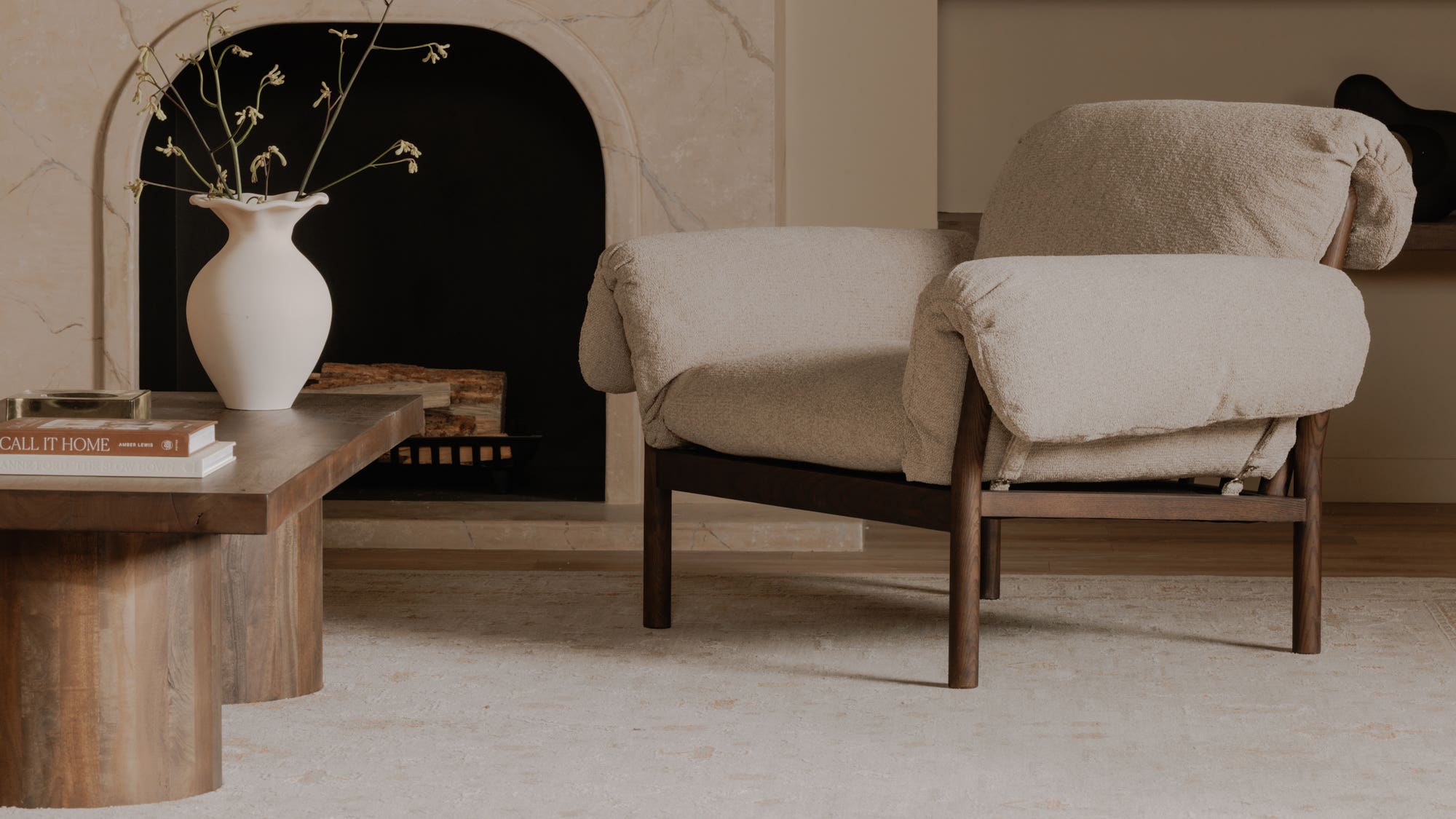 Cardero Lounge Chair Beige by Moe's Home Collection - view 8