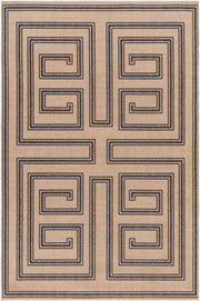 Ez Jute Beige/Light Brown Machine Woven Rug - 2' x 2'11"