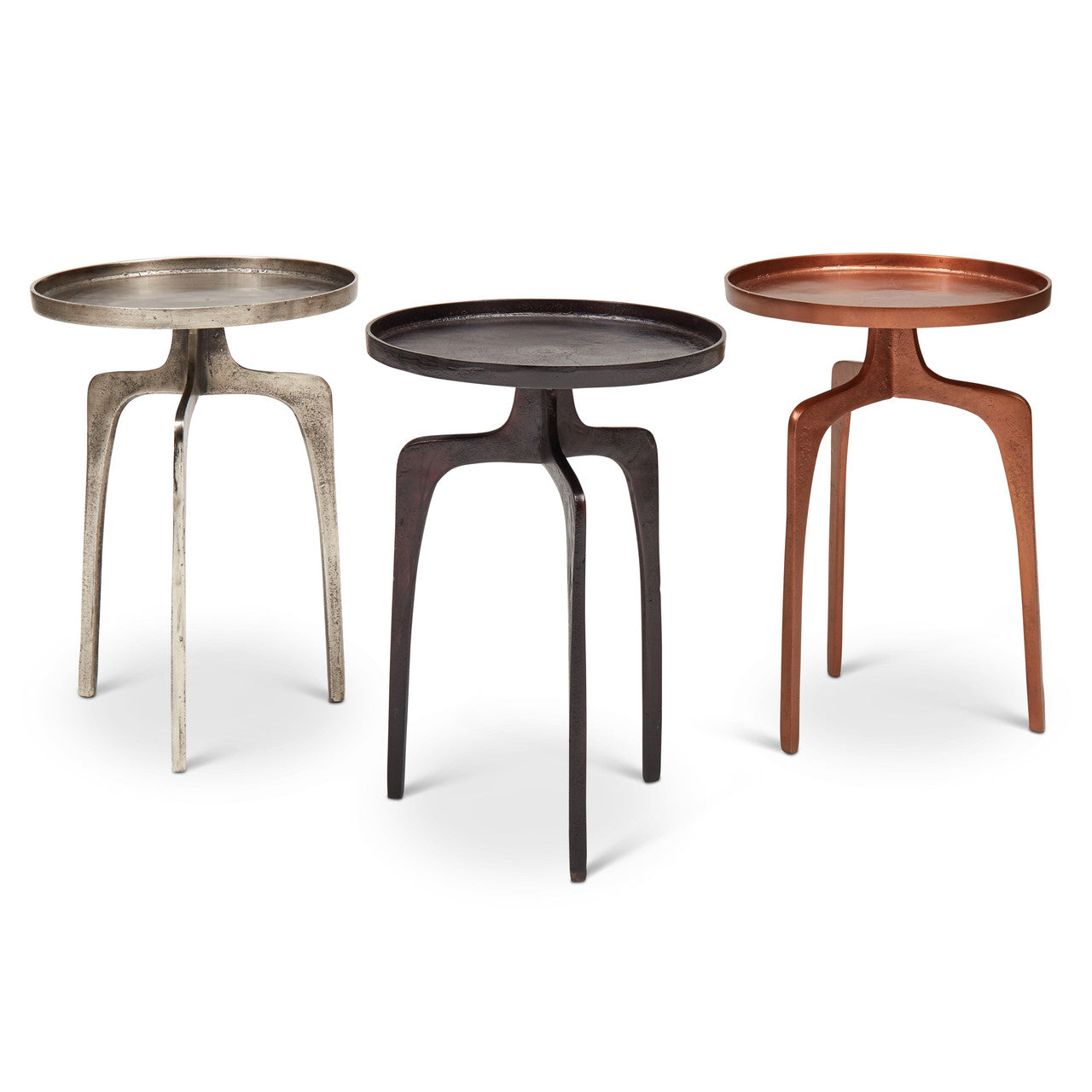 Elements - Vinya End Table - Vintage Silver