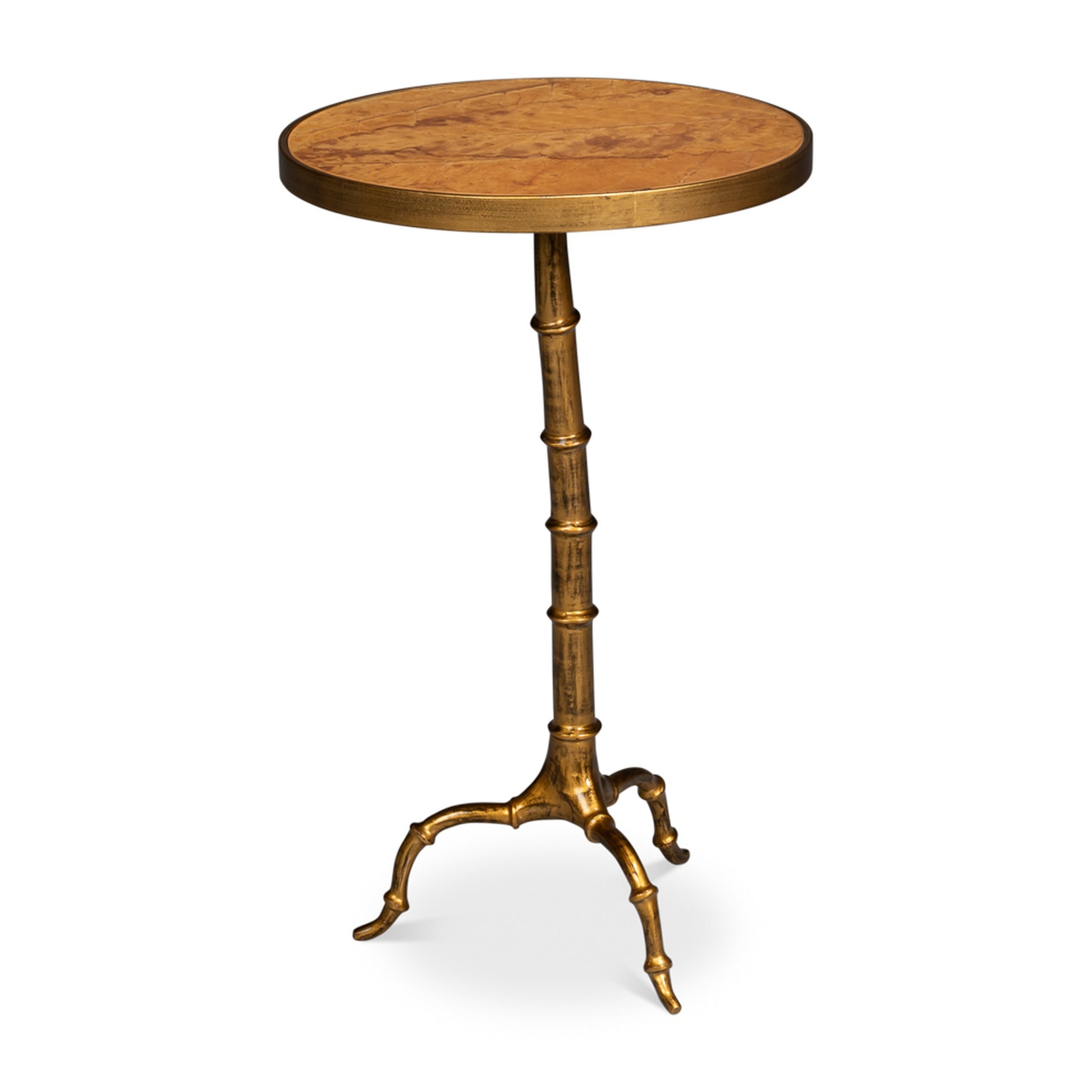 Brightleaf Table Gold Finish by Sarreid Ltd