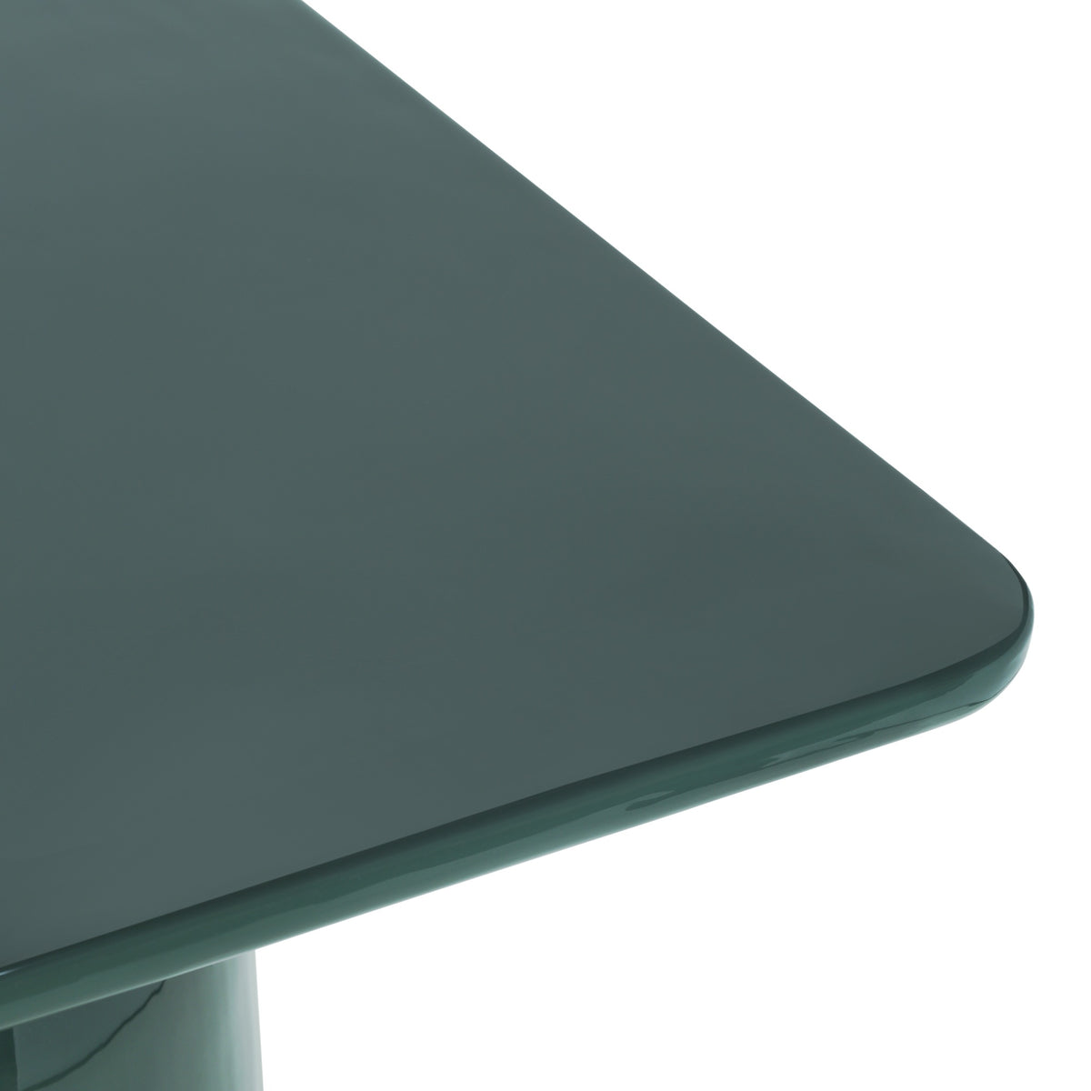 Alessia Tall Enamel Coffee Table Obsidian Green, 16.5" by Urbia - detail 4
