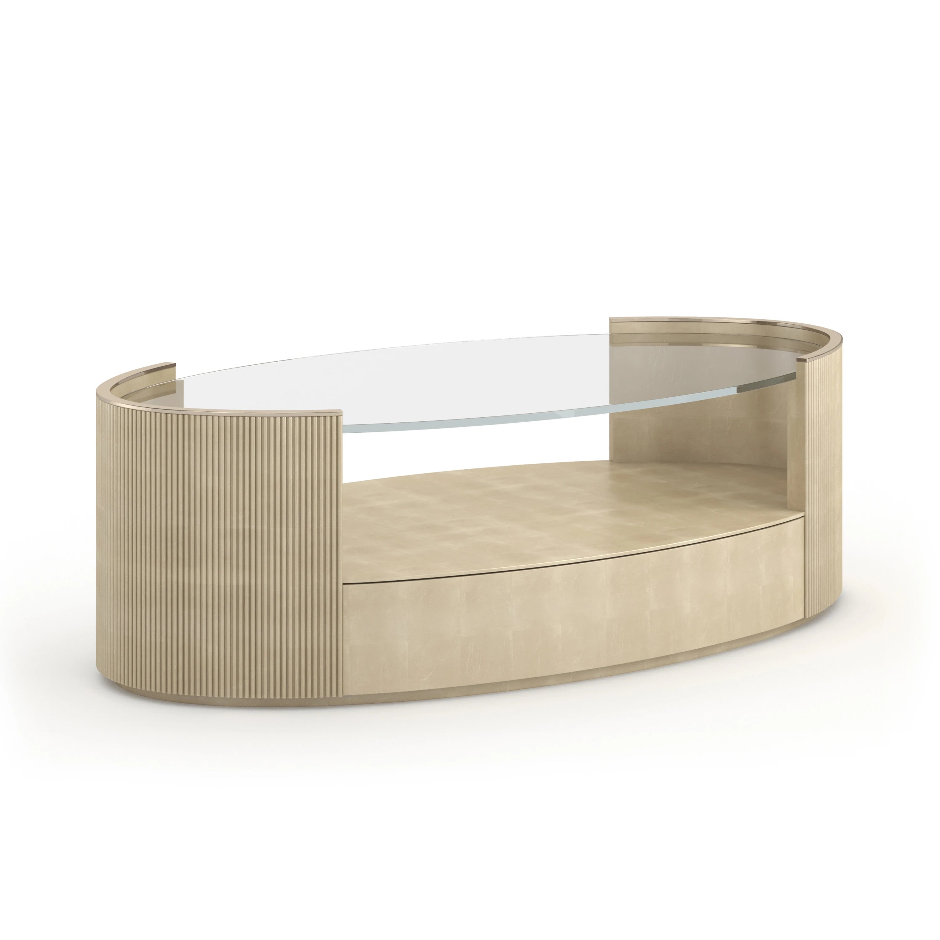 Love Oval Cocktail Table 56" by Caracole - view 9