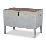 Trunk Side Table W/Secret Storage by Sarreid Ltd