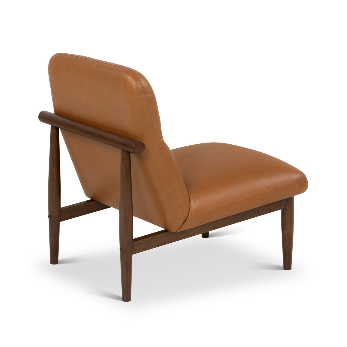 Hudson Leather Accent Chair Walnut, Panama Tan by Urbia - detail 4