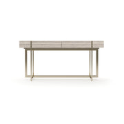Wish You Were Here Console Table Light Whisper of Gold 60" by Caracole