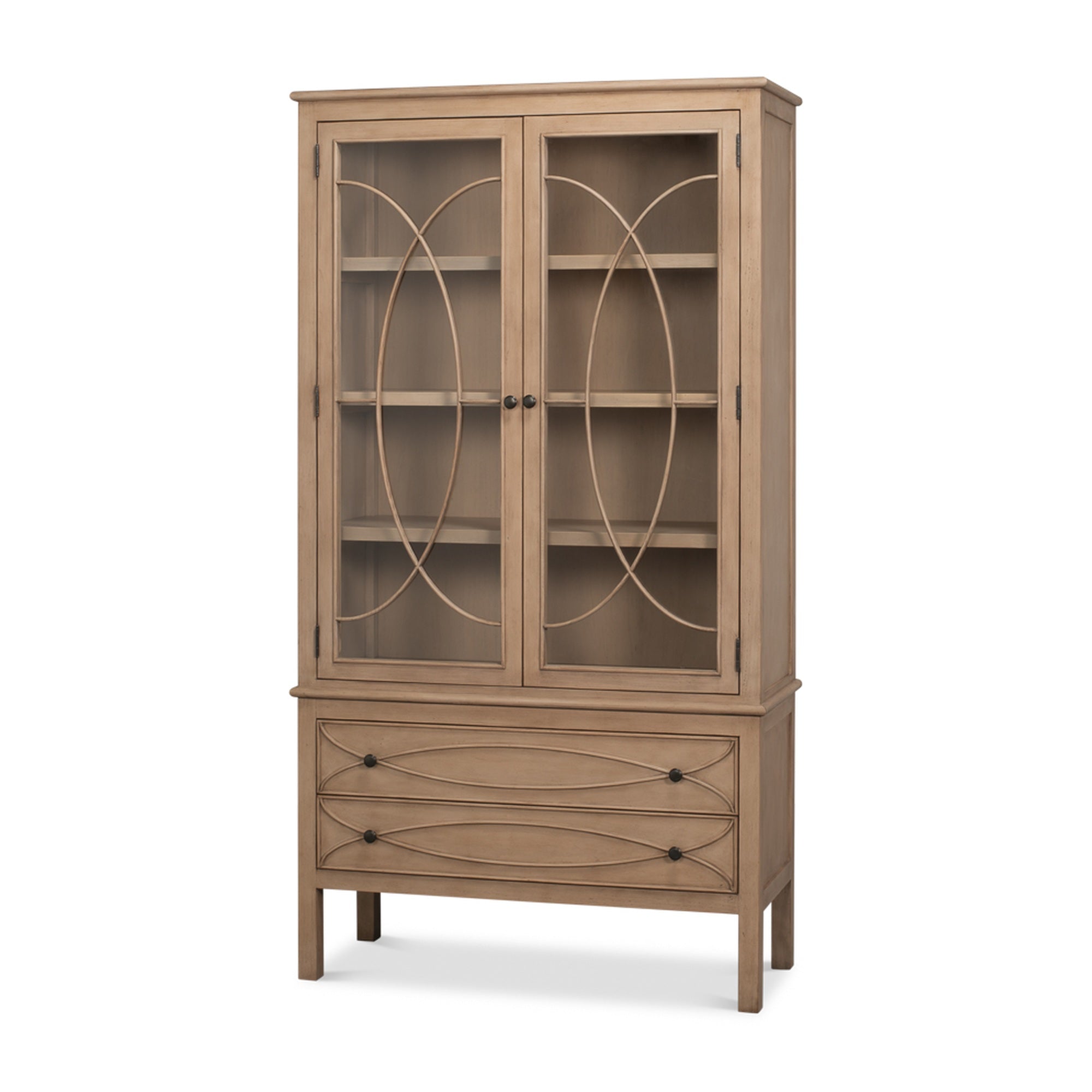 Cecile Bookcase, Beige by Sarreid Ltd