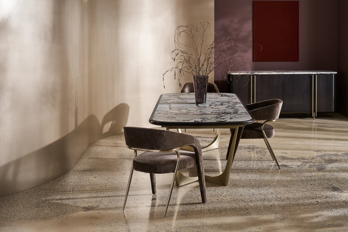 Vena Sideboard Brushed Gold 82" by Caracole - view 2