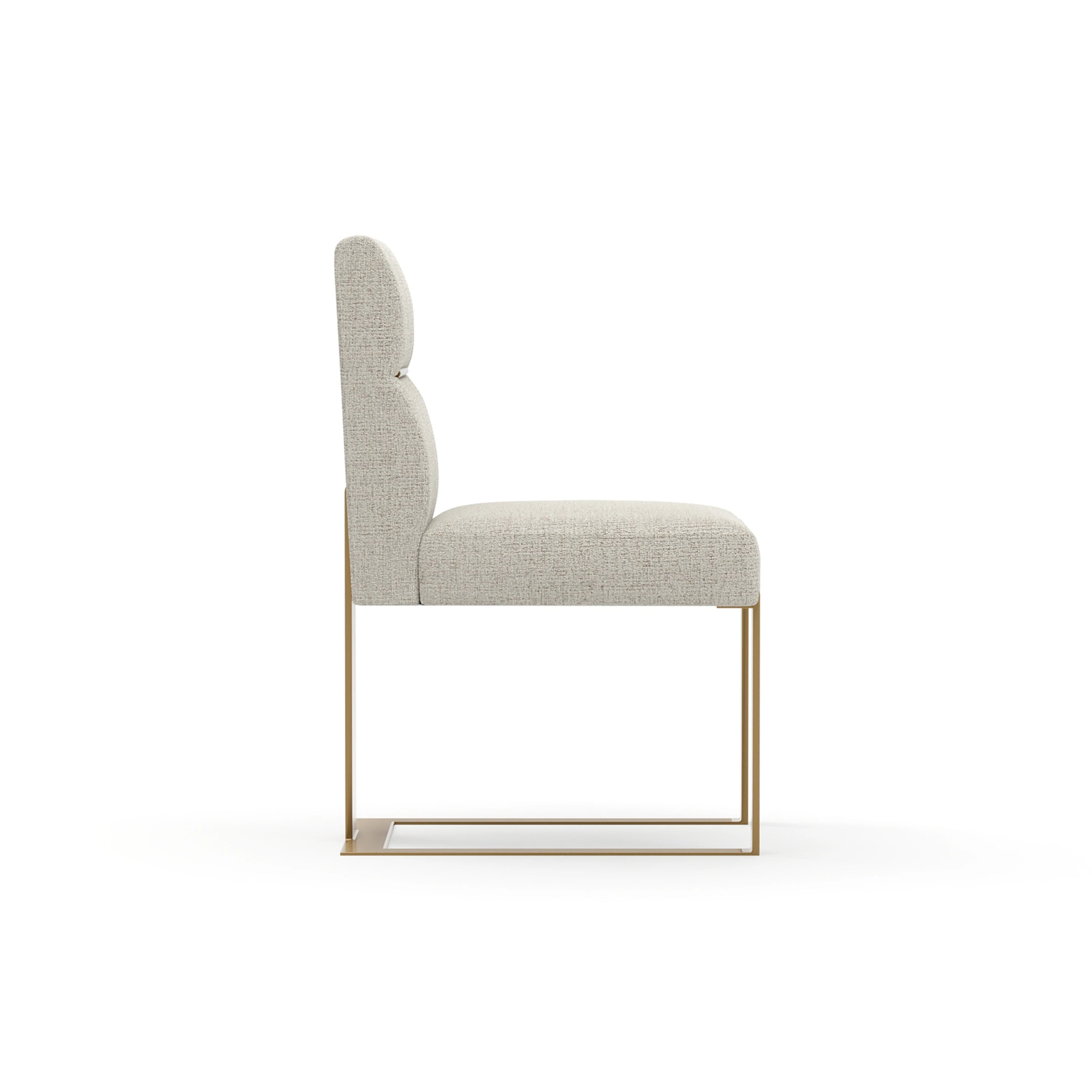 Counter Balance Dining Chair Brushed Gold 20" by Caracole - view 3