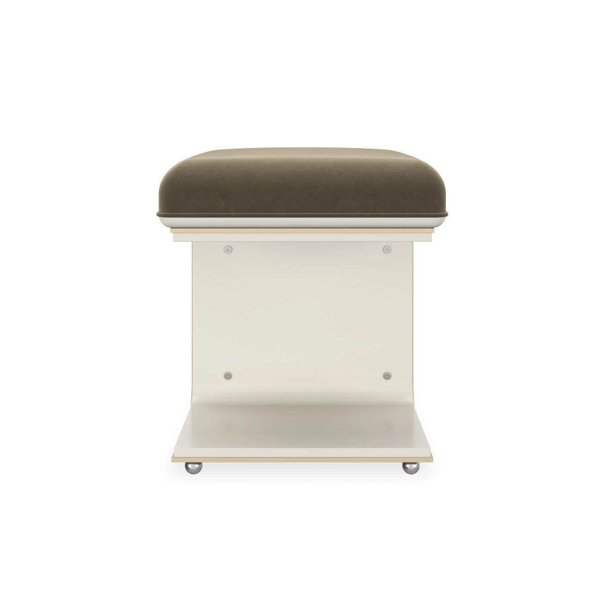 Balance Beam-Pewter Brushed Gold Bench 25" by Caracole - view 3