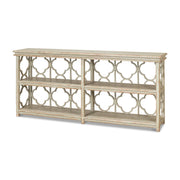 Quatrefoil Bookshelf Console Table by Sarreid Ltd