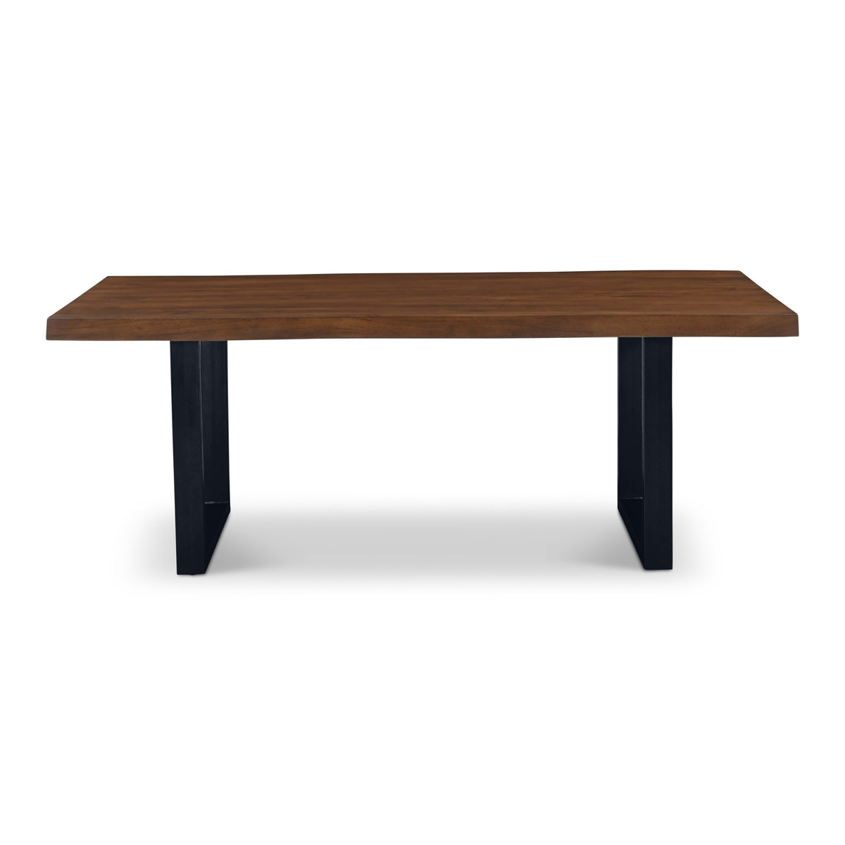 Brooks Dining Table U Base 40" x 79" Americano Top - Black Base by Urbia - product view
