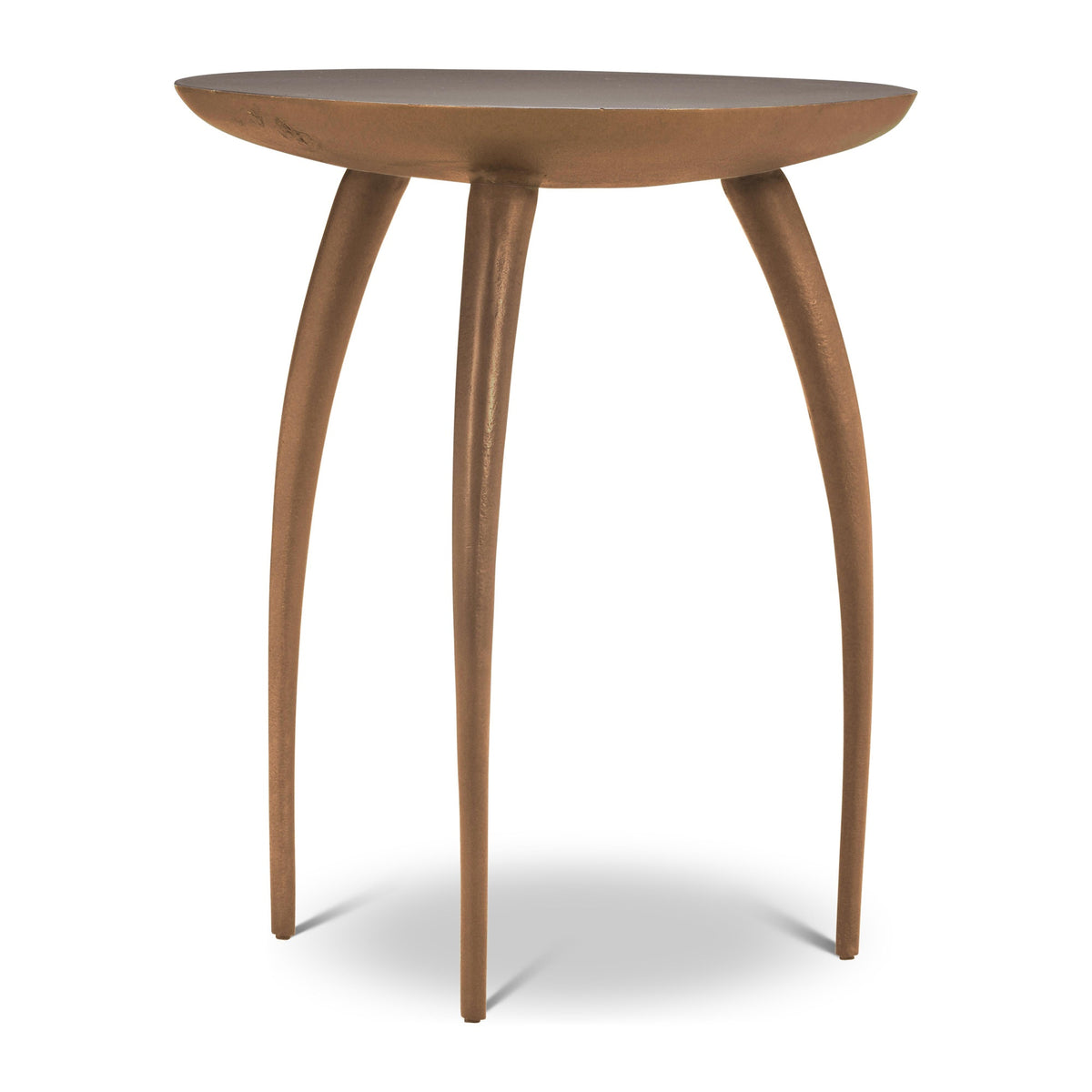 Elements Keel End Table - Antique Brass by Urbia - product view