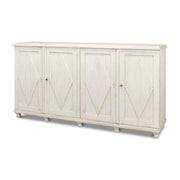 Beecher Sideboard W/4 Doors, Whitewash by Sarreid Ltd