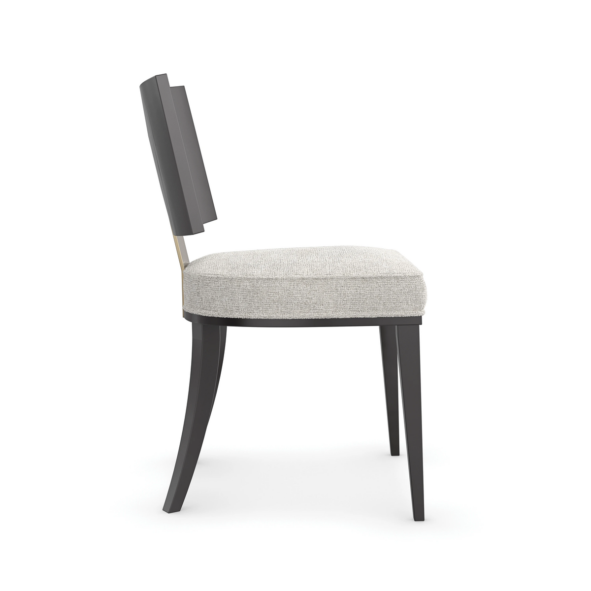 Champagne Side Chair Almost Black 19.50" by Caracole - view 3