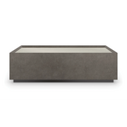 Dark Matter Cocktail Table Almost Black 60" by Caracole