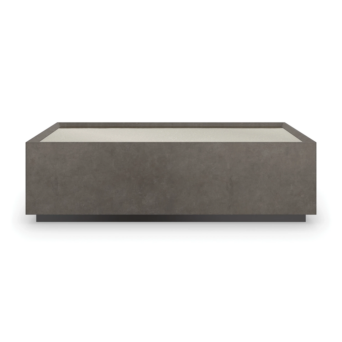 Dark Matter Cocktail Table Almost Black 60" by Caracole
