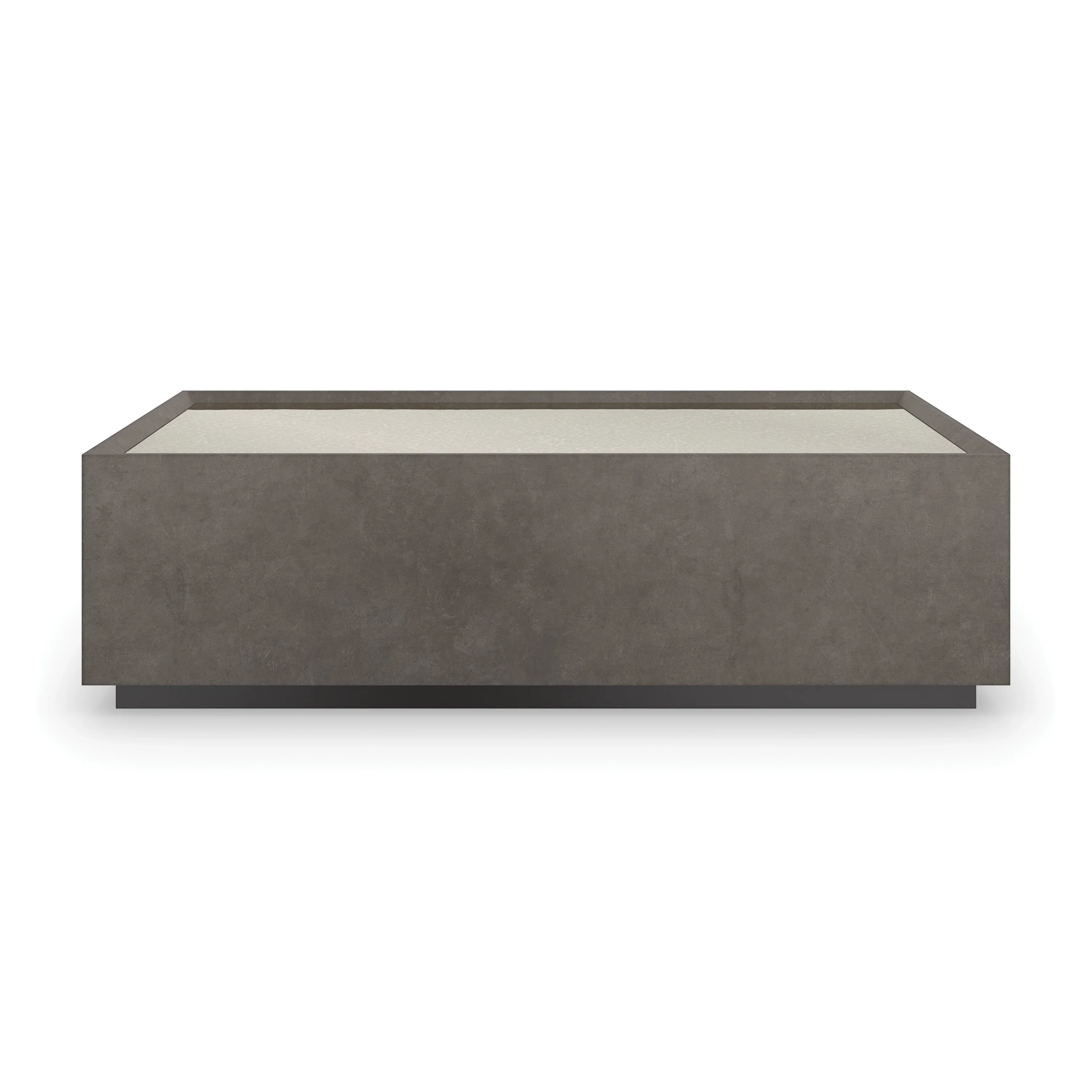 Dark Matter Cocktail Table Almost Black 60" by Caracole